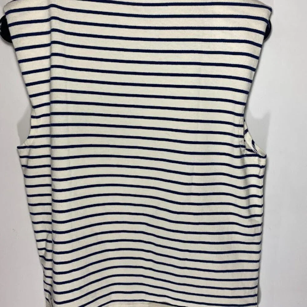 J. Crew Striped Sleeveless Sweater